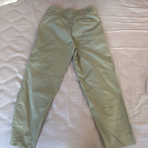J. Crew Factory Women’s Linen Cotton Pant. (Green, size 0) - Picture 3 of 8